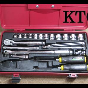 ●KTC ネプロス●ソケットレンチセット ラチェットハンドル スパナ マイナス プラスドライバー KTC JAPAN NEPROS ND2M-06●USED品の画像1