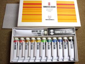 ●油絵具●TURNER OIL COLOUR S-1 12色セット カラー 20ml 白 50ml ターナー●保管