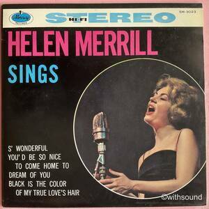 HELEN MERRILL Sings 国内盤 4 TRACKS 7INCH EP MERCURY SM-3023