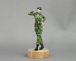 【塗装済み完成品】 1/35 女性自衛官 陸上自衛隊風 ミリタリーフィギュア Finish Painted Female Ground Self-Defense Force Figure JASDF