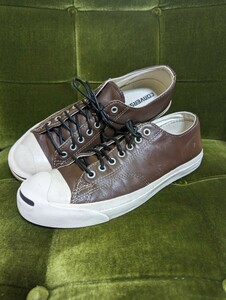 コンバース　ジャックパーセル　レザー　ブラウン　converse jackpurcell leather