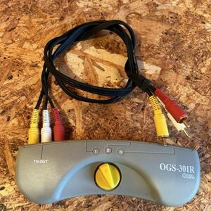 AV セレクター OHM OGS-301R TV-OUT ケーブル付きAVケーブル オーディオビデオケーブル オス 赤 白 黄 家庭用 ゲーム周辺機器 映像ケーブル