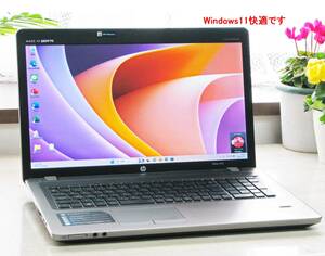 Win11快適17.3in大画面!!★ProBook 4730s★新品SSD-256GB/メモリ増設8GB★17.3in液晶★バッテリー極上品です!!★