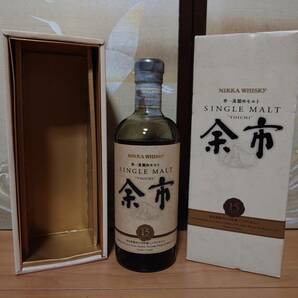 ■送料無料■ 余市 旧 15年 単一 蒸溜所 モルト 箱 ニッカ ウイスキー 700 未開栓 検索 ザ 10 12 17 20 21 25 竹鶴 ラベル ボトル 余市 