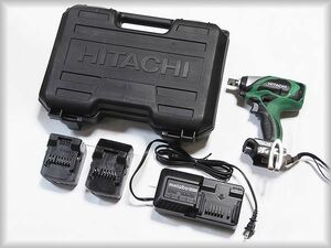 送料無料 /HITACHI （日立、HIKOKI (ハイコーキ)） / インパクトレンチ WR14DBDL / 18V対応 / バッテリー、充電器、ケース付き / 中古品