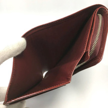 カルティエ ハッピーバースデー 二つ折り 財布 パテントレザー ボルドー カーフスキン Cartier_画像6