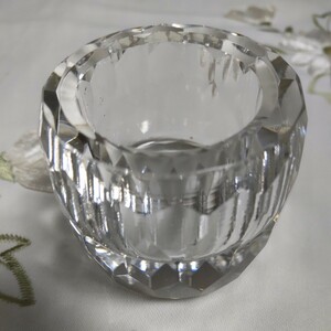  crystal made candle establish Czech bohe mia Special production candle holder candle stand unused -ply thickness 123g