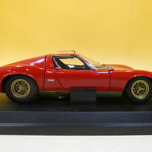 【ミニカー】京商 1/18 LAMBORGHINI Miura P400 SV レッド No.08313R ランボルギーニ KYOSHO【中古】J5 H2399の画像4