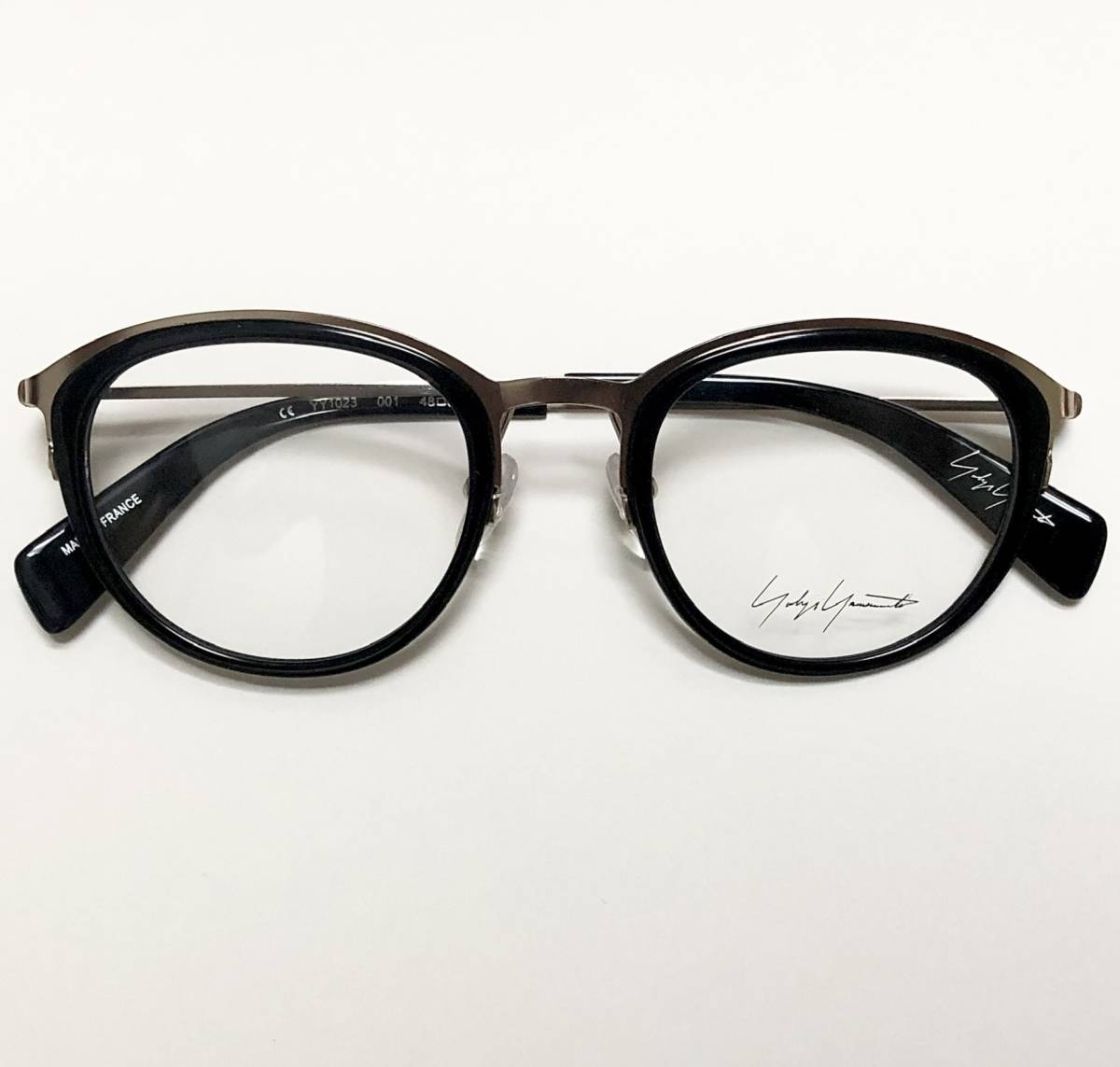 新品 Yohji Yamamoto ヨウジヤマモト メガネ ベータチタン素材 金色 
