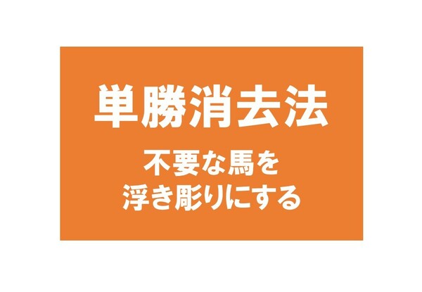 ☆単勝消去法☆　必勝法 投資競馬 予想 副収入