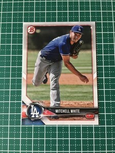 即決のみ！★TOPPS MLB 2018 BOWMAN DRAFT BASEBALL BD-97 MITCHELL WHITE【LOS ANGELES DODGERS】ベースカード 18★