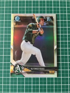 即決のみ！★TOPPS MLB 2018 BOWMAN DRAFT BASEBALL BDC-141 ALFONSO RIVAS【OAKLAND ATHLETICS】ベースカード クローム リフラクター 18★