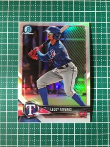 即決のみ！★TOPPS MLB 2018 BOWMAN DRAFT BASEBALL BDC-177 LEODY TAVERAS【TEXAS RANGERS】ベースカード クローム リフラクター 18★