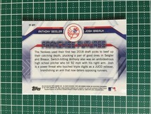 即決のみ！★TOPPS MLB 2018 BOWMAN DRAFT BASEBALL FF-NYY ANTHONY SEIGLER & JOSH BREAUX【NEW YORK YANKEES】インサートカード 18★_画像2