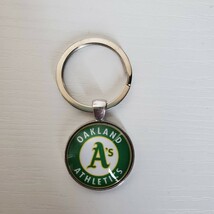 新品　MLB　オークランド・アスレチックス　野球　キーホルダー　キーリング　Oakland Athletics　グーリン_画像3