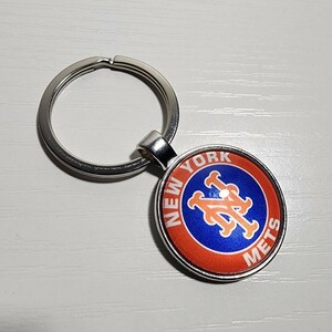 新品　MLB　ニューヨーク・メッツ　野球　キーホルダー　キーリング　New York Mets 大都会　KeyChain　簡易包装