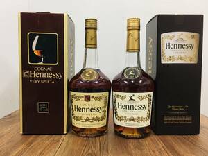 コニャック 2本セット 箱付き HENNESSY VERY SPECIAL COGNAC 未開栓 お酒 700ml-40%