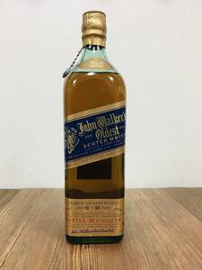 スコッチウイスキーのボトル JOHN WALKER'S OLDEST BLUE LABEL AGED 15 TO 60 YEARS 未開栓 洋酒 