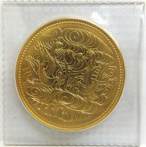 昭和61年 天皇陛下御在位60年記念 10万円金貨 プリスターパック入 K24 純金20g