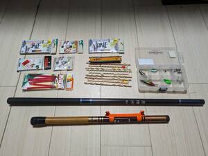 【中古】渓流釣り　竿　仕掛け　セット　