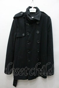 【SALE】BUFFALO BOBS コート.ダブルボタンウール /ブラック/1 O-21-12-20-041-BU-ou-YM-ZT-M121