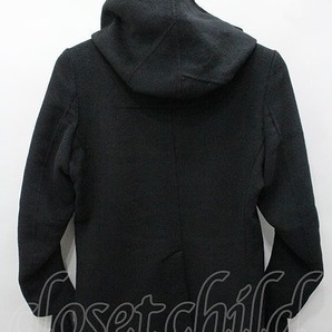 【SALE】gene parfum ジャケット.W-face Wool HighNeck Hooodie /ブラック/36 O-21-11-30-038-GE-ja-YM-ZT256の画像8