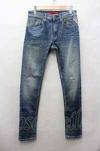 【SALE】REPLAY　 パンツ.Hyperflex Jondrill Skinny【現在買取対象外】 /ライトインディゴ/W28 O-21-11-30-109-Wr-pa-YM-ZT100