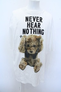 【SALE】MILK BOY Tシャツ.NEVER HEAR NOTHING /ホワイト/ O-23-03-17-023-MI-ts-YM-ZT399