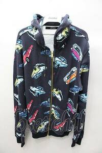 【SALE】JOY RICH パーカー.カープリント /ネイビー/XL O-21-09-01-025-JO-to-YM-ZT155