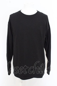 【SALE】Moonage Devilment(清春) カットソー.BACK PRINT PULLOVER /ブラック/44 O-23-06-24-073-Mo-to-YM-ZT209