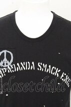 【SALE】PROPA9ANDA Tシャツ.xSMACK ENGINEER BLITZKRIEG PEACE BOP /ブラック/M O-23-06-24-074-PR-ts-YM-ZT209_画像2