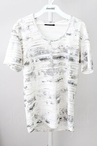 【SALE】TORNADO MART / ブロークンシャガードTシャツ L ホワイト T-23-11-30-007-TO-ts-YM-ZT512