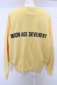 【SALE】Moonage Devilment(清春) カットソー.Embroidery Pull Over /イエロー/44 O-23-02-27-016-Mo-sho-YM-ZT276