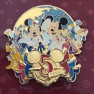 [ unused ]* disneysea 5 anniversary pin badge Mickey minnie Disney si- pin z Donald Pluto Goofy daisy 