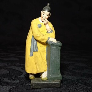戦前 朝鮮風俗人形 土人形 12.5cm / 郷土玩具 韓国人形 民芸 古玩 置物 朝鮮土人形