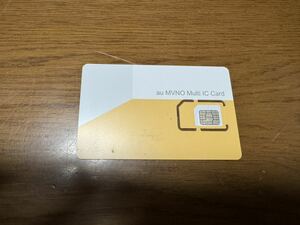 au MVNO Multi IC Card Nano IC Card 4G Volte 解約済み 動作確認など アクティベート nanosim iPhone Android Xperia GALAXY 送料込み 2