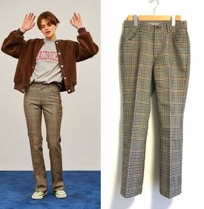 美品 定価2.7万 22AW THE SHINZONE ザシンゾーン シンゾーン PLAID CHECK PANTS プレイドチェックパンツ size:34/フレア スラックス パンツ