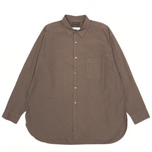 MARKAWARE マーカウェア REGULAR COLLAR SHIRTS COMFORT - FIT レギュラーカラーシャツ コンフォートフィット / 1 / ブラウン 茶 / marka