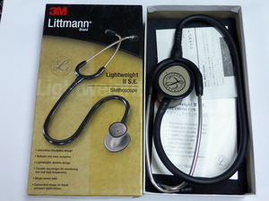 3M Littmann リットマン ライトウェイトII S.E. ステソスコープ 聴診器 ブラック 2450 71cm 綺麗 です 