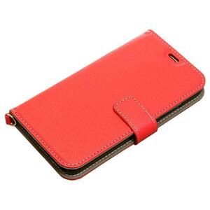 iPhone for smartphone case book type case notebook type X XS for red Simple Impact-proof card storage 