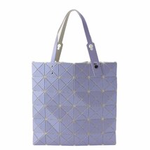 【バオバオ イッセイミヤケ】BAO BAO ISSEY MIYAKE　LUCENT GLOSS 6×6 トートバッグ BB06-AG053 パープル 未使用 198139_画像1