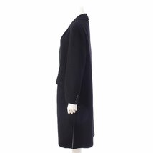 【マックスマーラ】Max mara　ウール×アンゴラ チェスター ロングコート アウター ブラック 38 【中古】【正規品保証】195593_画像3