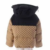 【グッチ】Gucci　ノースフェイスコラボ Padded Jacket パッディド ダウンジャケット ブラウン XS 【中古】【正規品保証】199623_画像4