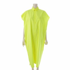 [ Balenciaga ]Balenciaga no sleeve cotton shirt One-piece 576677 yellow 32 [ used ][ regular goods guarantee ]199723