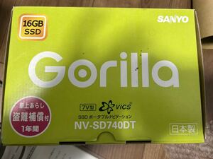 ★サンヨー ゴリラ Gorilla NV-SD740DT ポータブルナビ 7インチ　現状品 2010年製 SANYO 