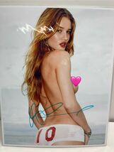 ロージー・ハンティントン・ホワイトリー　サイン入り写真　証明書付き　モデル　女優　サイン　写真　現状品_画像1