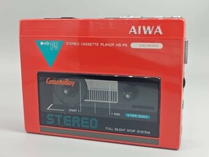 ★ AIWA HS-P5 RED CASSETTE BOY ★ アイワ カセットプレーヤー カセットボーイ【動作確認済み】