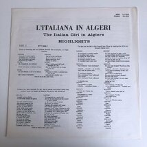 LP/ シルヴィオ・ヴァルヴィーゾ / ロッシーニ：歌劇「アルジェのイタリア女」抜粋 / UK盤 ED3 DECCA SXL6210 40109-3073_画像3