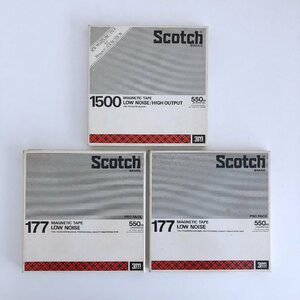 オープンリールテープ 7号 SCOTCH製リール 3本セット テープ付き 使用済み まとめ売り 現状品