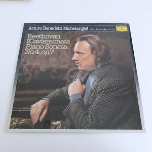 LP/ ミケランジェリ / ベートーヴェン：ピアノ・ソナタ第4番 / ドイツ盤 DGG 2543505 40119